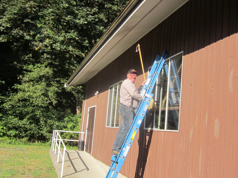 The repainting of our lodge
